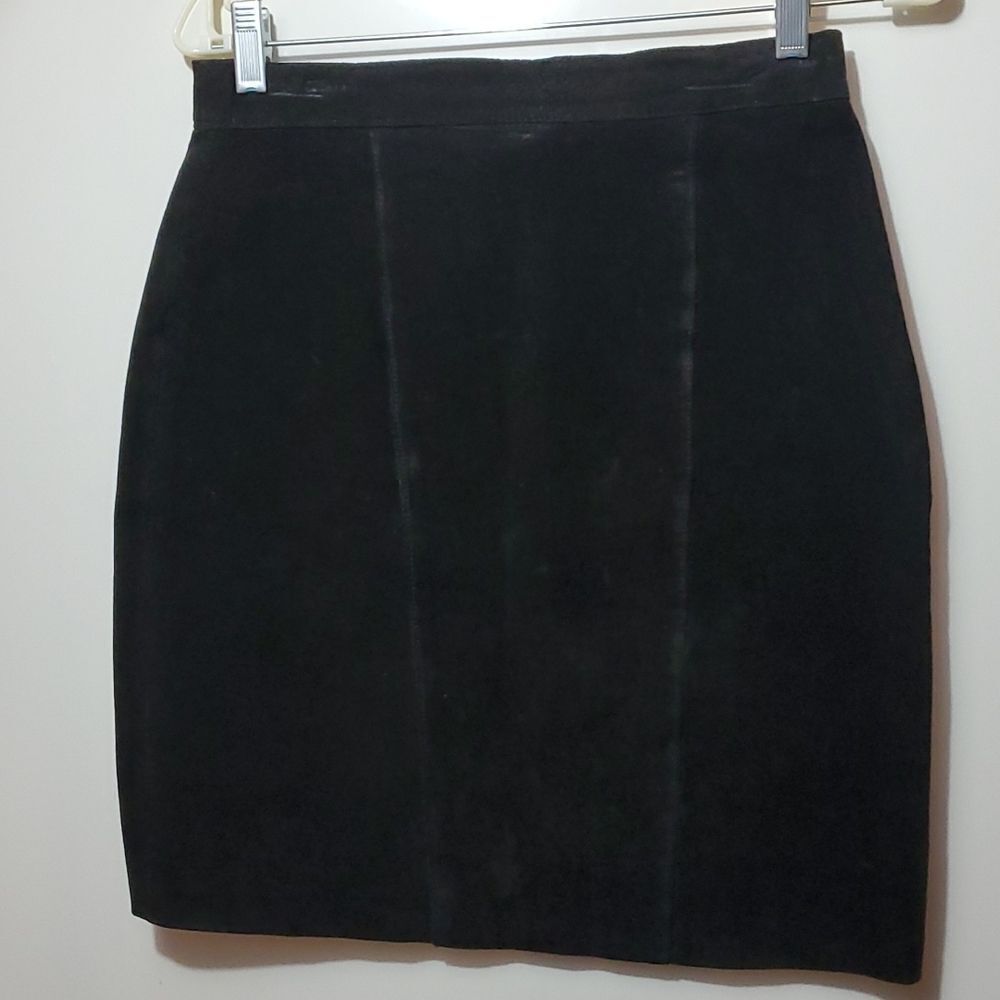 Now Next, Not Worn, Black Swede Skirt, Size 11